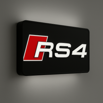 Audi RS4 LED Light Box – High-Performance Illuminated Display