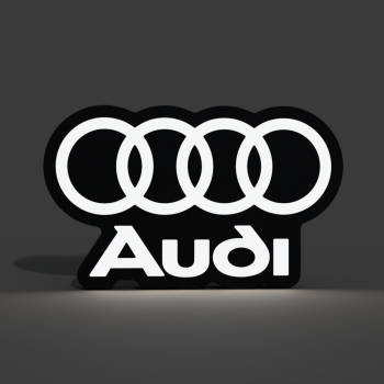 Audi LED Light Box – Silhouette Edition Illuminated Logo Sign