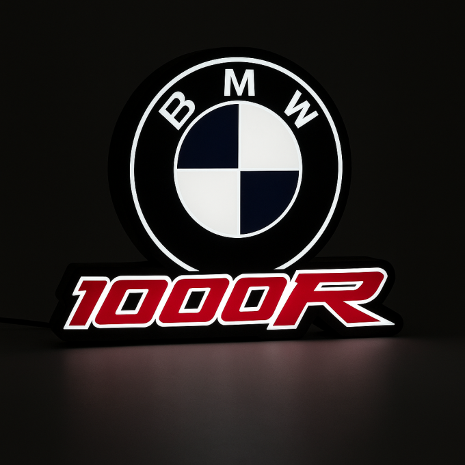 BMW 1000RR LED Light Box – Illuminated Motorcycle Emblem Display