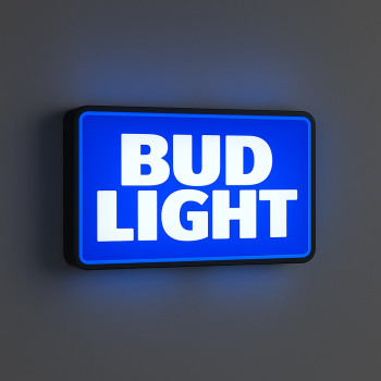Bud Light LED Light Box – Illuminated Bar Display Sign