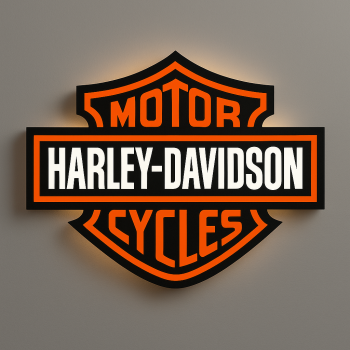 Harley-Davidson LED Light Box – Illuminated Motorcycle Display Sign